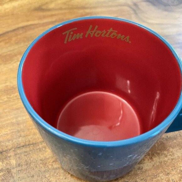 Tim Hortons Bears Limited Edition No. 017  Ceramic Coffee Mug 2017 Blue And Red - Picture 5 of 14